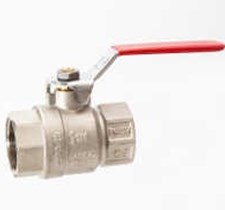 BALL VALVE INOX HANDLE 3/4" BRASS FULL PASSAGE