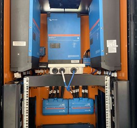 15KVA Portable Backup system in a cabinet ESS