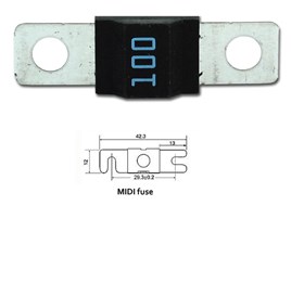 MIDI-fuse 100A/32V (package of 5 pcs)