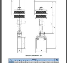 Sliding points supports TS-472-1